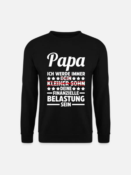 Papa Vater Sohn - Unisex Pullover - Schwarz