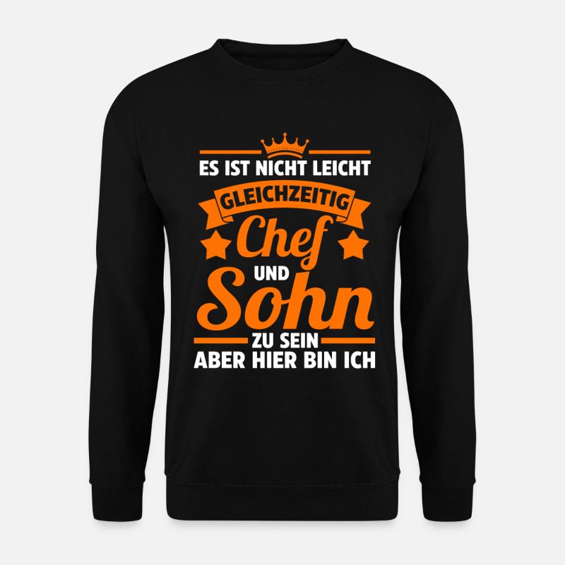 Chef Sohn - Unisex Pullover - Schwarz
