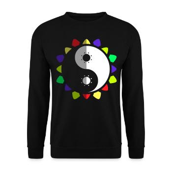 Qigong Qi Gong Tai Chi Chigong - Unisex Pullover - Schwarz - Vorne - Alina (178cm) & Michal (187cm)