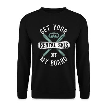Snowboarding Snowboard Vintage Ski - Sweat-shirt Unisexe - noir - Devant - Alina (178cm) & Michal (187cm)