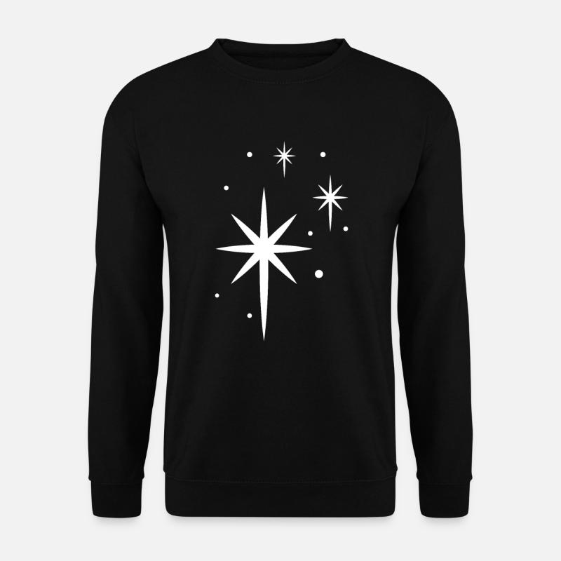 White Star Gift Idea - Unisex Sweatshirt - black