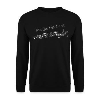 Louange chrétienne Jésus Dieu Église - Sweat-shirt Unisexe - noir - Devant - Alina (178cm) & Michal (187cm)