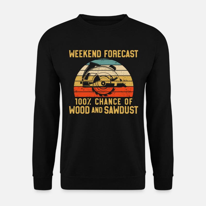 Woodworker Carpenter Tools Vintage - Unisex Pullover - Schwarz