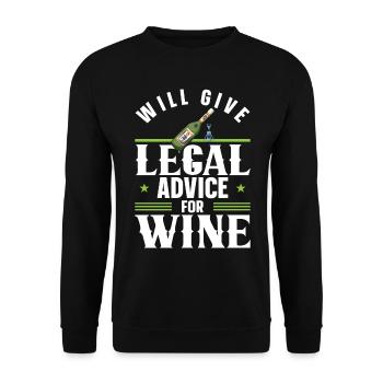 Lawyer Lawyer Law Justice Gift - Unisex Sweatshirt - black - Front - Alina (178cm) & Michal (187cm)