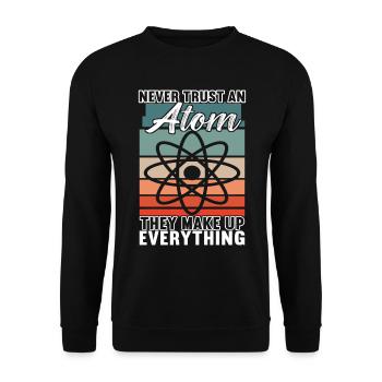 Physics Chemistry Chemist - Unisex Sweatshirt - black - Front - Alina (178cm) & Michal (187cm)