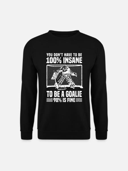 Ice Hockey Goalie Eishockey Goalie Eishockeyspiele - Unisex Pullover - Schwarz