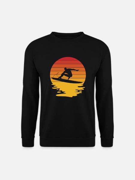 Surf Surf Planche de surf Surf Surf Surf - Sweat-shirt Unisexe - noir