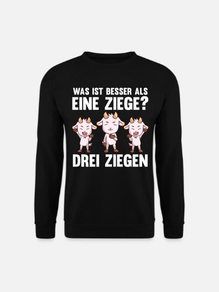 Ziegenbauer Ziegen Ziege - Unisex Pullover - Schwarz
