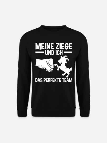 Landwirt Bauer Ziege Ziegen - Unisex Pullover - Schwarz