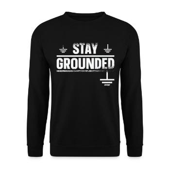 Elektriker Elektroniker Elektromeister Geschenk - Unisex Pullover - Schwarz - Vorne - Alina (178cm) & Michal (187cm)