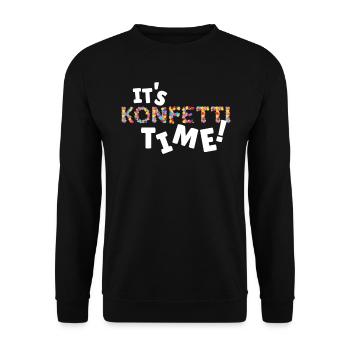 Confetti Carnival Carnival Carnival Jeck - Unisex Sweatshirt - black - Front - Alina (178cm) & Michal (187cm)