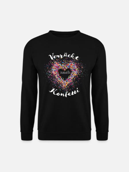 Konfetti Karneval Fasching Kostüm - Unisex Pullover - Schwarz