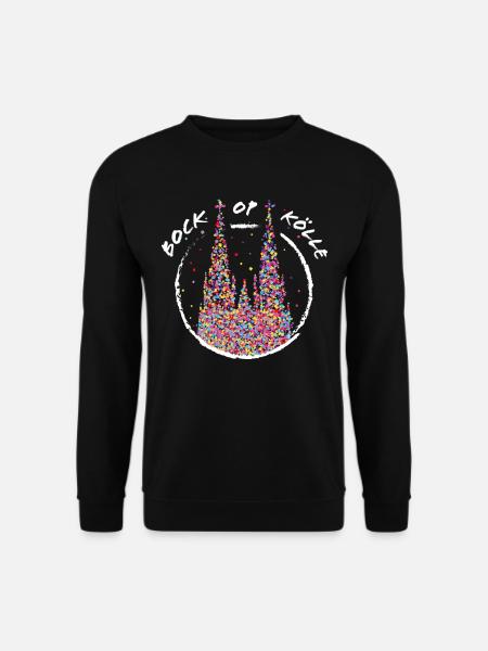 Kölle Karneval Köln Kölner Dom Konfetti - Unisex Pullover - Schwarz