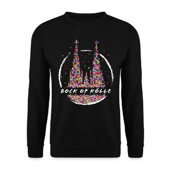 Kölner Dom Karneval Köln Kölle Fasnacht - Unisex Pullover - Schwarz - Vorne - Alina (178cm) & Michal (187cm)