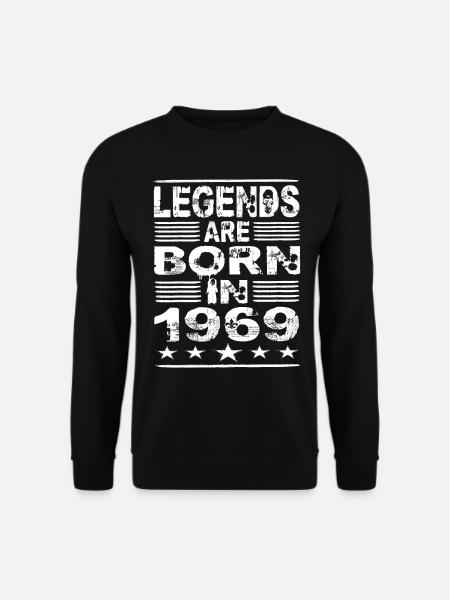 Legends are born in 1969 - Unisex Sweatshirt - black