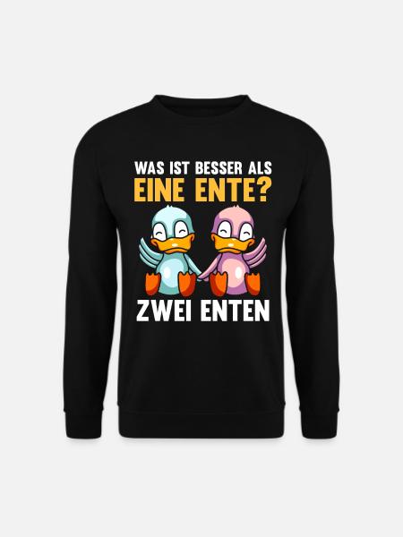 Ente Enten - Unisex Pullover - Schwarz