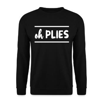 Oh Plies Professeur de ballet Professeur de danse - Sweat-shirt Unisexe - noir - Devant - Alina (178cm) & Michal (187cm)