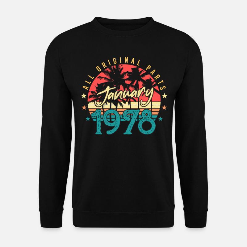 Original Janvier 1978 Rétro - Sweat-shirt Unisexe - noir