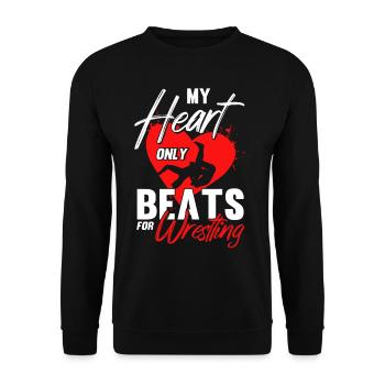 Entraîneur de lutte Wrestling Wrestling Cadeau - Sweat-shirt Unisexe - noir - Devant - Alina (178cm) & Michal (187cm)