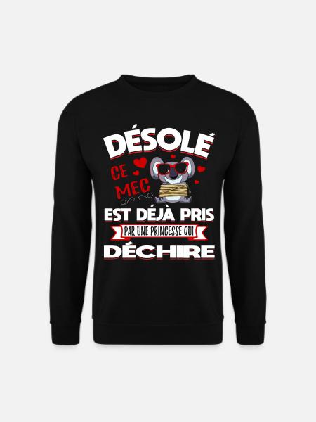 Désolé Saint-Valentin Homme Mari Humour - Sweat-shirt Unisexe - noir