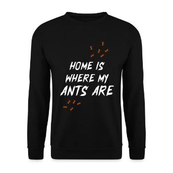 Ant Insect Gift Nature Vermin Bug Ant - Unisex Sweatshirt - black - Front - Alina (178cm) & Michal (187cm)