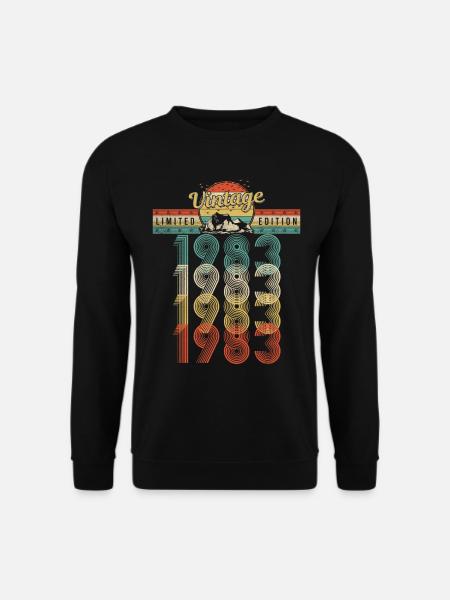 Geburtstag Jahrgang 1983 Vintage Geburtsjahr 1983 - Unisex Pullover - Schwarz