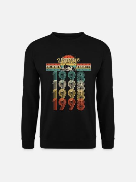 Geburtstag Jahrgang 1998 Vintage Geburtsjahr 1998 - Unisex Pullover - Schwarz