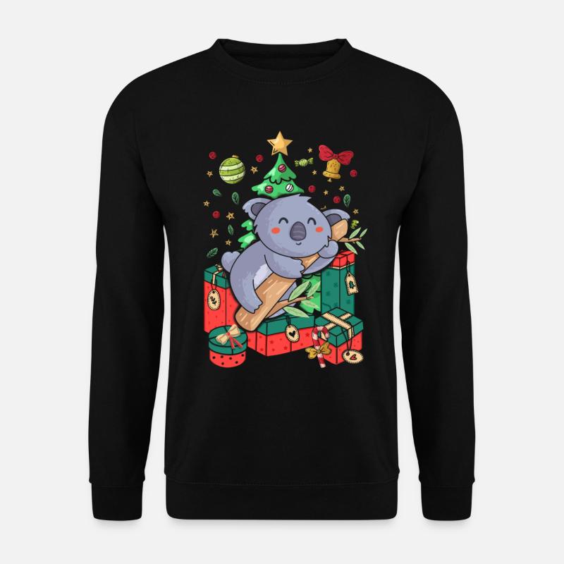 Ugly Christmas Sweater Koala - Unisex Pullover - Schwarz