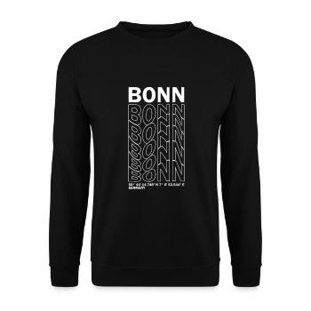 Bonn Coordinates - Unisex Sweatshirt - black - Front - Alina (178cm) & Michal (187cm)