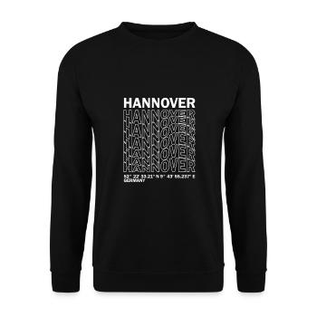 Hanover Coordinates - Unisex Sweatshirt - black - Front - Alina (178cm) & Michal (187cm)