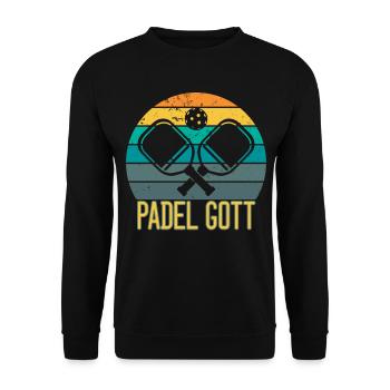 Padel - Padel Gott - Unisex Pullover - Schwarz - Vorne - Alina (178cm) & Michal (187cm)