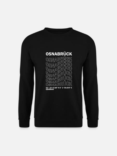 Osnabrück Koordinaten - Unisex Pullover - Schwarz