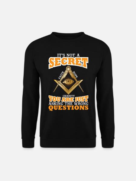 Freemason Illuminati Secret Society Winkelzirkel - Unisex Sweatshirt - black