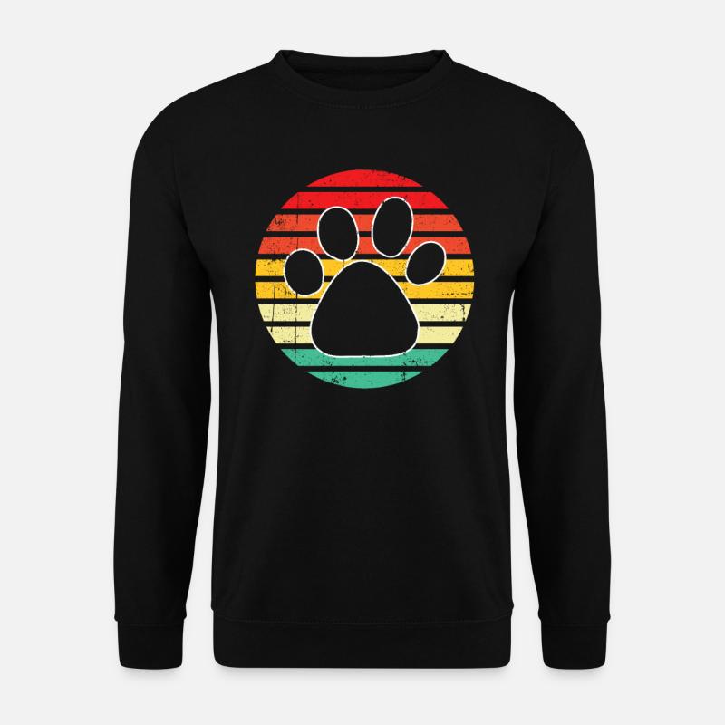 Paw Dog Retro - Unisex Sweatshirt - black