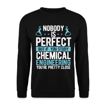 Chemical Engineering Process Chemical Engineer - Unisex Sweatshirt - black - Front - Alina (178cm) & Michal (187cm)