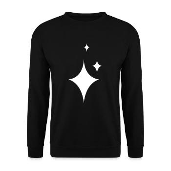 White Star Gift Idea - Unisex Sweatshirt - black - Front - Alina (178cm) & Michal (187cm)