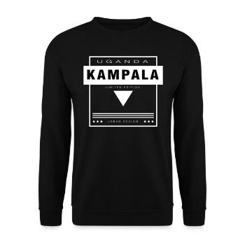 UGANDA URBAN DESIGN - Unisex Sweatshirt - black - Front - Alina (178cm) & Michal (187cm)