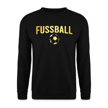 Fußball Fussball - Unisex Pullover - Schwarz - Vorne - Alina (178cm) & Michal (187cm)