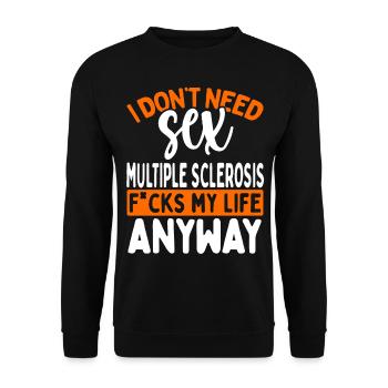 Sensibilisation à la sclérose en plaques Sclérose en plaques - Sweat-shirt Unisexe - noir - Devant - Alina (178cm) & Michal (187cm)