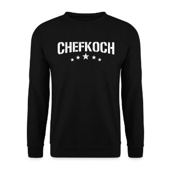 Chefkoch - Unisex Pullover - Schwarz - Vorne - Alina (178cm) & Michal (187cm)