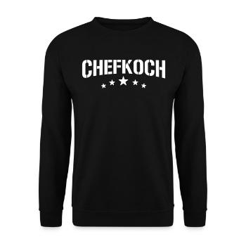 Chefkoch - Unisex Pullover - Schwarz - Vorne - Alina (178cm) & Michal (187cm)