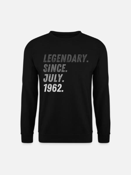 60. Geburtstag 60 Jahre Juli 1962 - Unisex Pullover - Schwarz