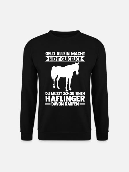 Reitstall Pferd Haflinger Reiten Pferde - Unisex Pullover - Schwarz
