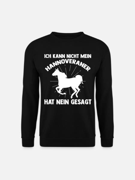 Reitstall Reiten Pferd Hannoveraner - Unisex Pullover - Schwarz