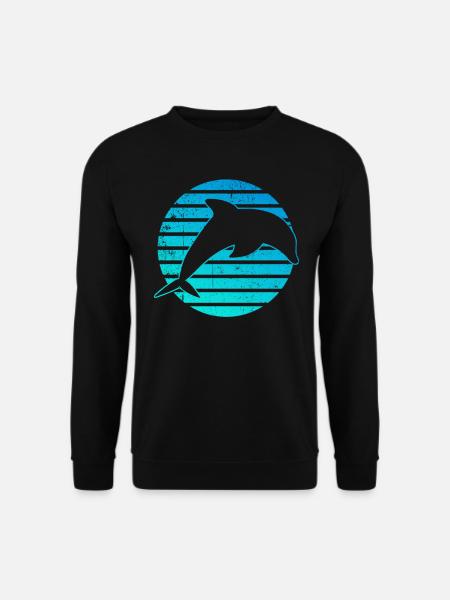 Dolphin Whale Logo - Unisex Sweatshirt - black