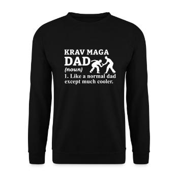 Krav Maga Israeli Martial Arts Gift - Unisex Sweatshirt - black - Front - Alina (178cm) & Michal (187cm)