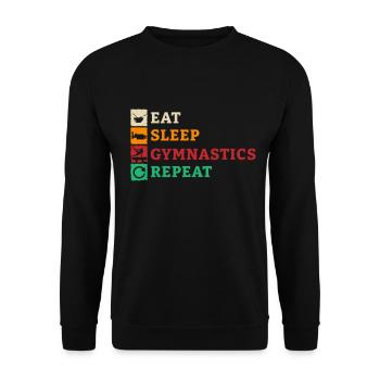 Gymnastics Gymnastics Acrobatics Gymnastics Sports - Unisex Sweatshirt - black - Front - Alina (178cm) & Michal (187cm)