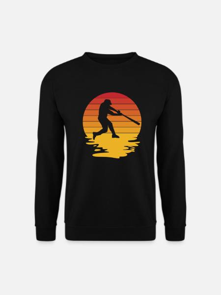 Baseball Baseball Bat Baseball Player Pitcher - Unisex Sweatshirt - black