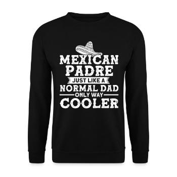 Mexican Mexican Flag Proud Mexican - Unisex Sweatshirt - black - Front - Alina (178cm) & Michal (187cm)