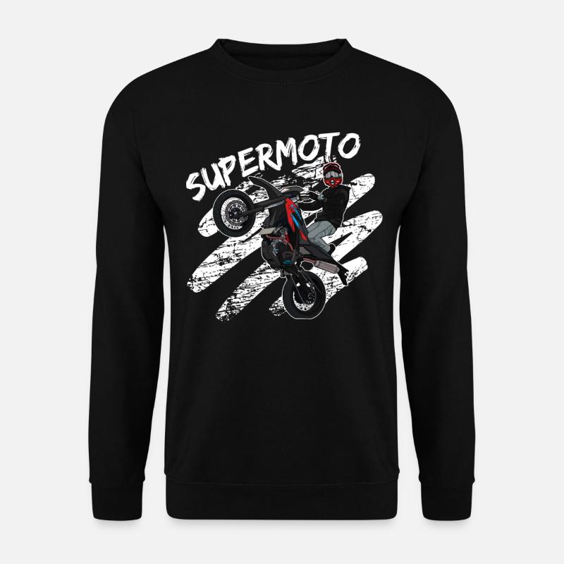 Supermotard / Supermotard / Supermotard Wheelie - Sweat-shirt Unisexe - noir